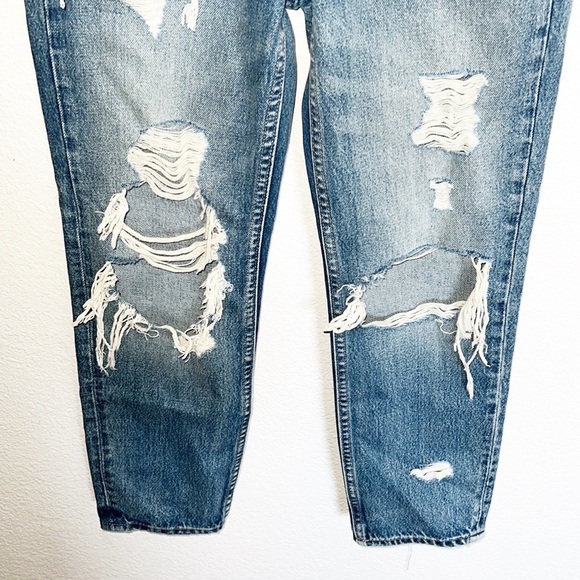 Gap Denim Cheeky Straight Destressed Destroyed Button Fly Jeans - Picture 3 of 13